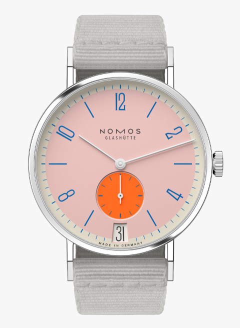 NOMOS GLASHUTTE TANGENTE 38 DATE FLAMINGOPINK 179.S12 Replica Watch